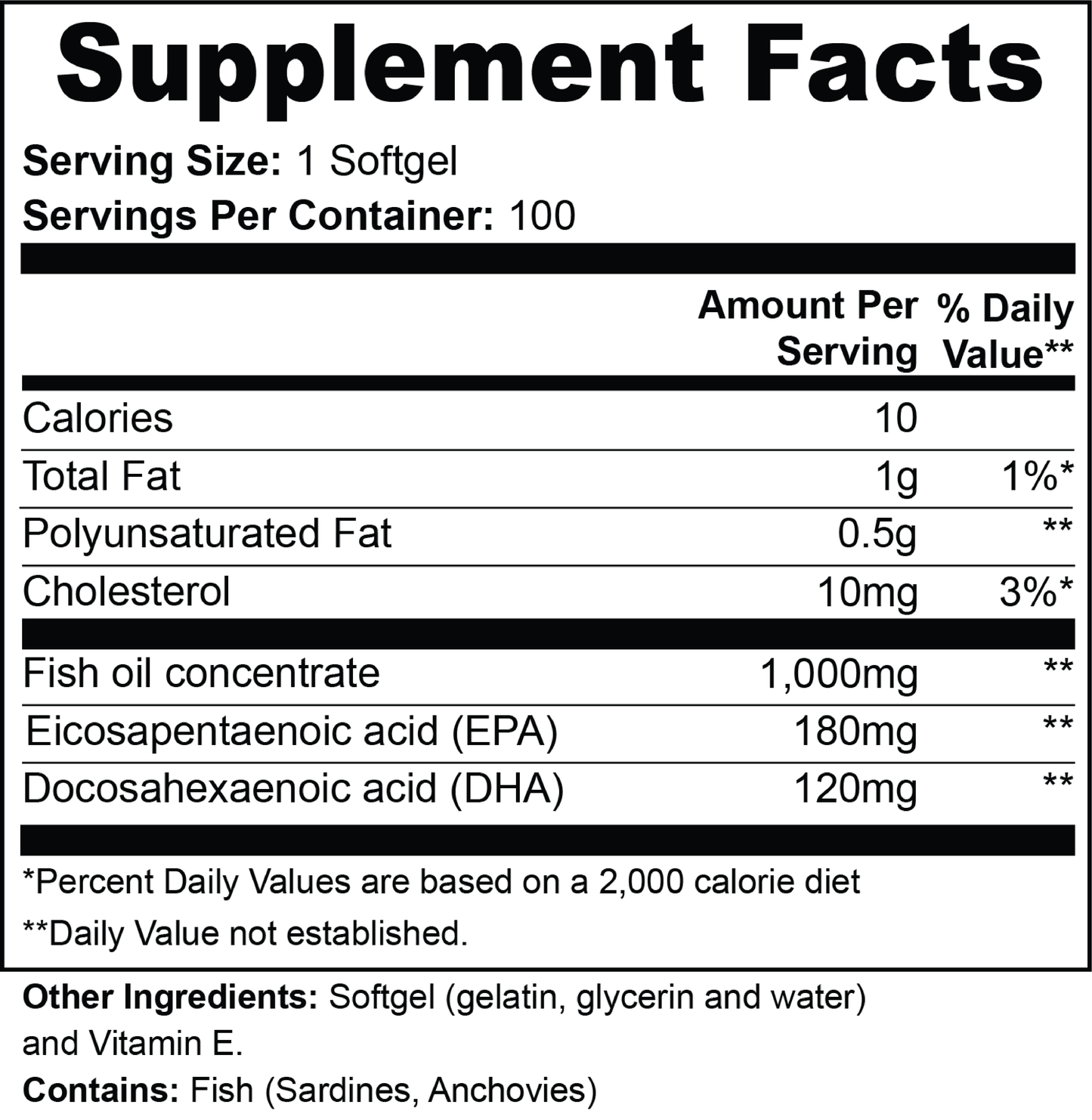 Omega-3 Fish Oil