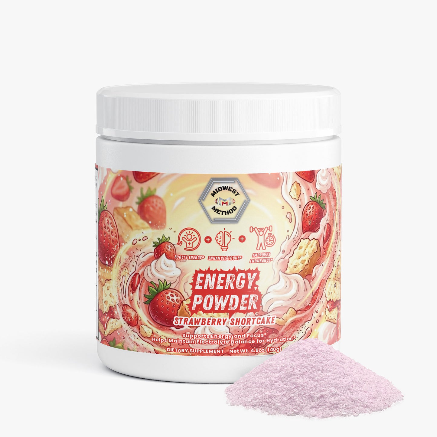 Energy Powder (Strawberry Shortcake)