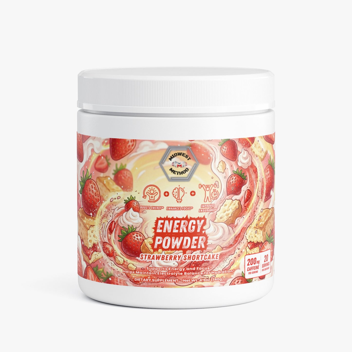 Energy Powder (Strawberry Shortcake)