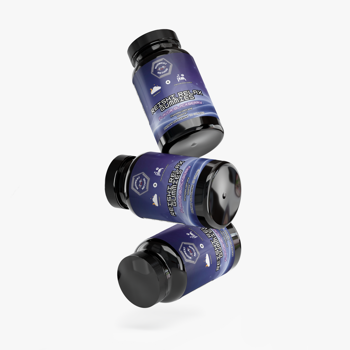 Reishi Relax Gummies (Blackberry)
