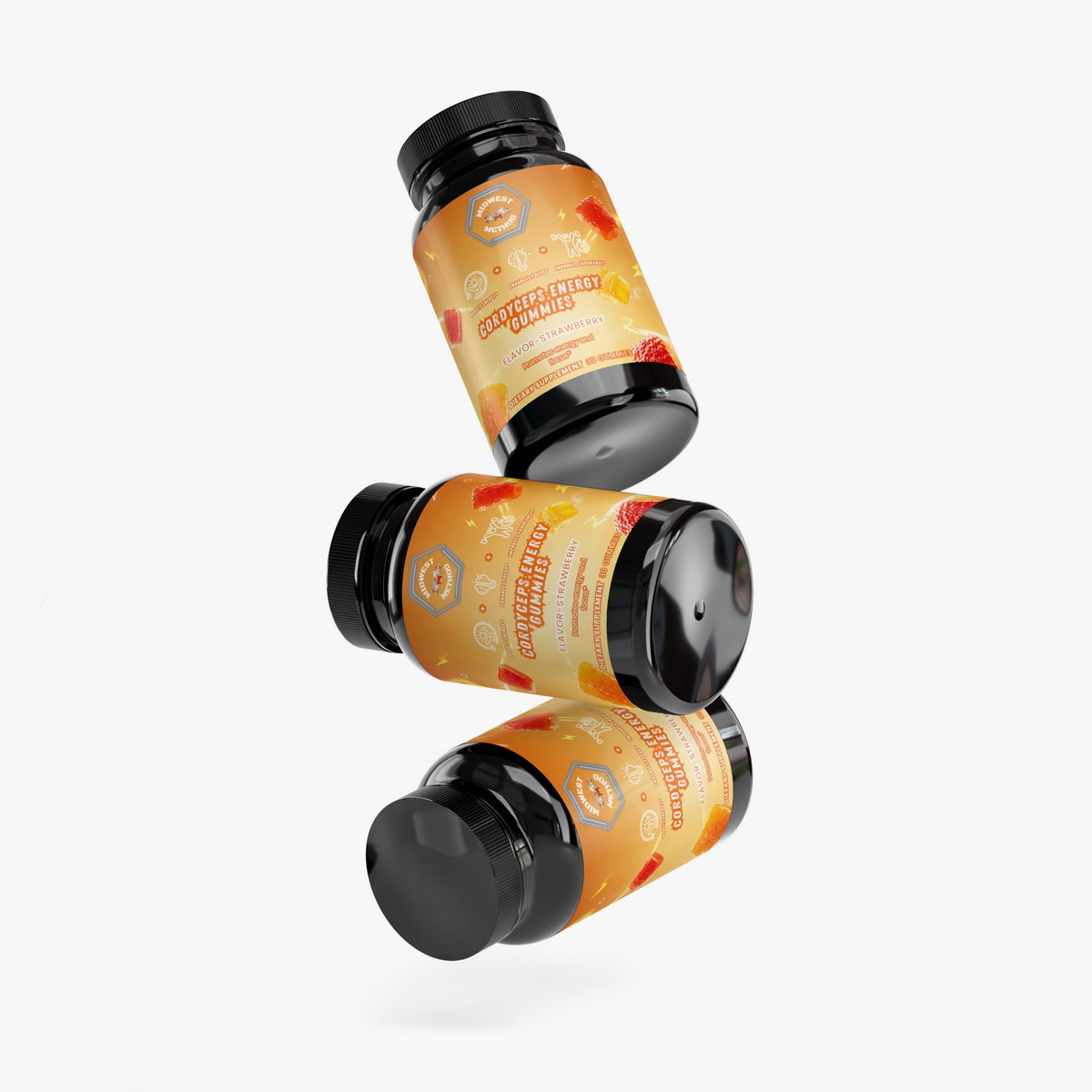 Cordyceps Energy Gummies (Strawberry)