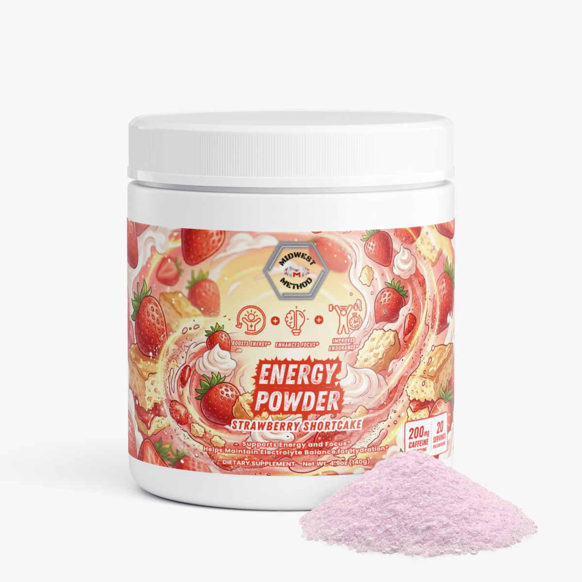 Energy Powder (Strawberry Shortcake)
