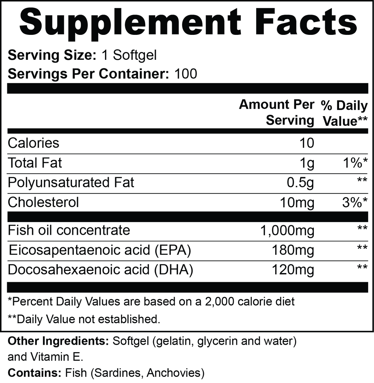 Omega-3 Fish Oil