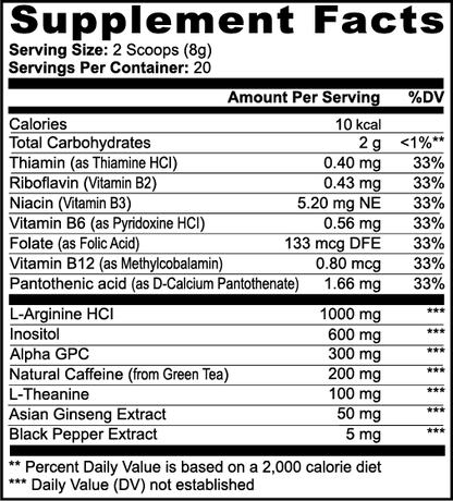 Energy Powder IQ (Sour Candy)